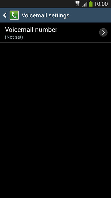 Press Voicemail number.