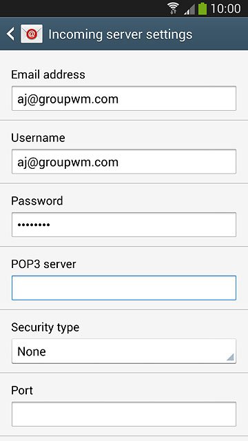 Press the drop down list below 