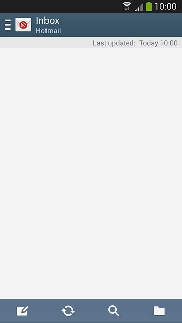 Press the new email message icon.