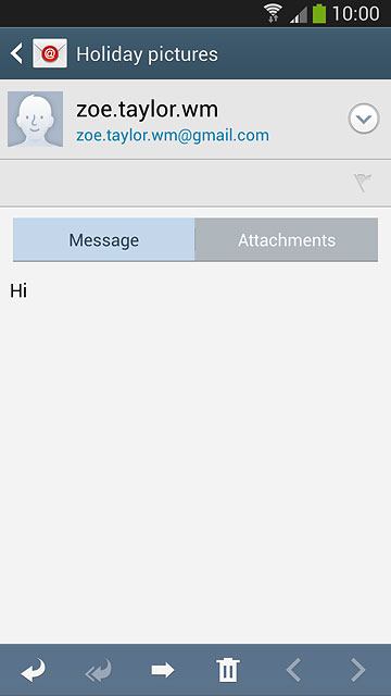 Press the forward icon.Key in the first letters of the required contact.Matching contacts are displayed.