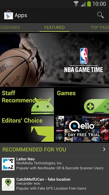 To search by name:Press the search icon.