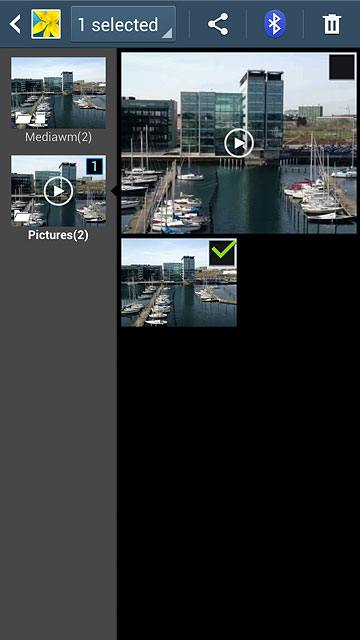 Press the share icon.