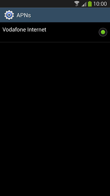 Press the field next to the data connection to fill in the field.
