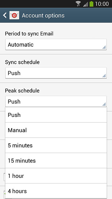 Press Push, Manual or the required interval.