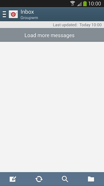 Press the name of the email account.
