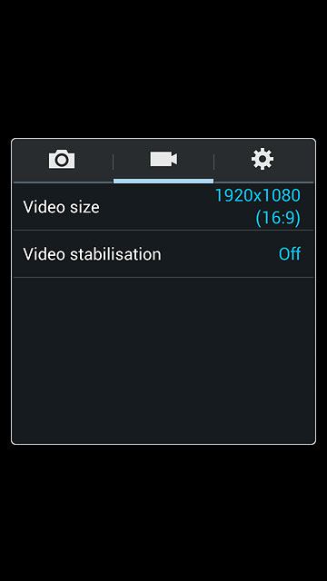 Press the video recorder icon.