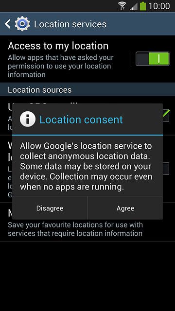 If you turn on the function:Press Agree.