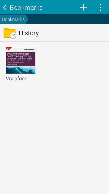 Press the required bookmark.