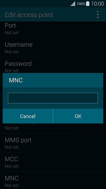 Key in 01 and press OK.