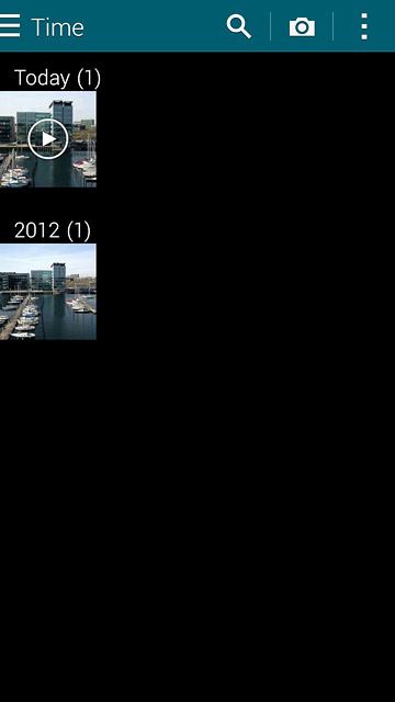 Go to the required folder.Press and hold the required file.