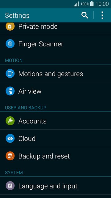 Press Language and input.