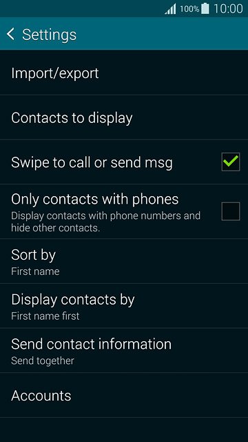 Press Import/export.