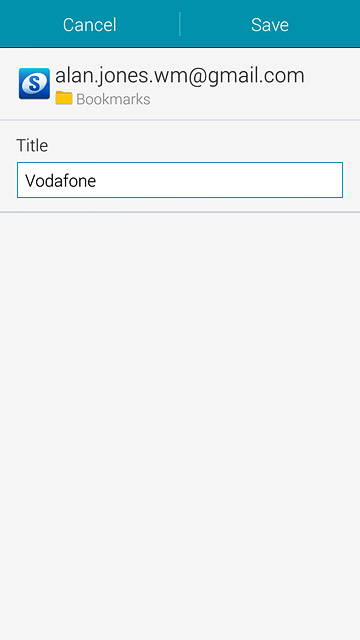 Edit the name of the bookmark and press Save.