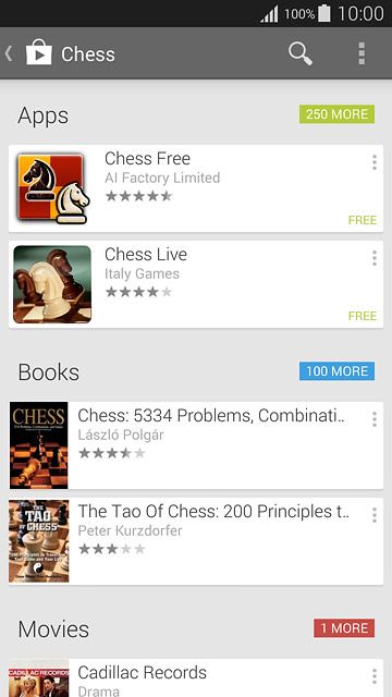 Press the required app.