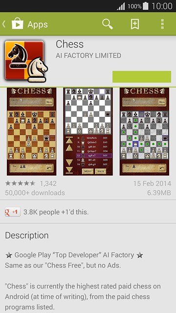 To buy an app:Press the price.