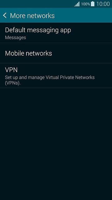 Press Mobile networks.