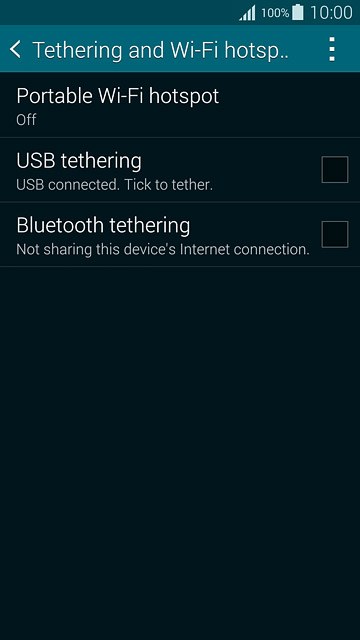 Press Portable Wi-Fi hotspot.