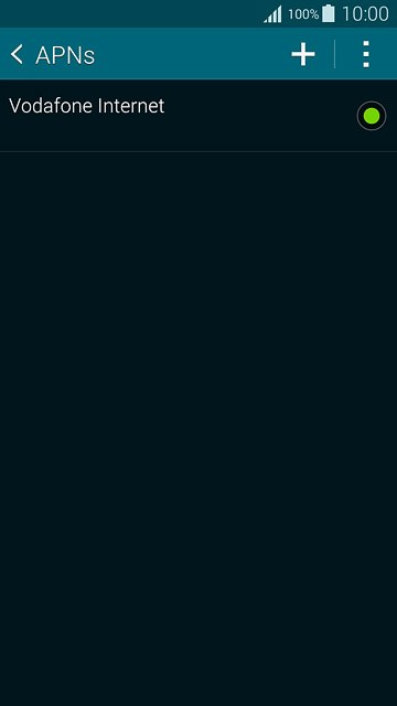 Press the field next to the data connection to fill in the field.