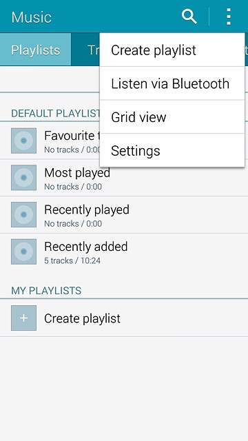 Press Create playlist.