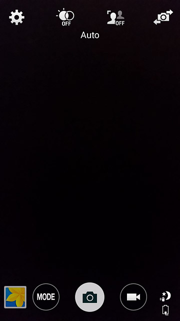 Press the video recorder icon to start recording.