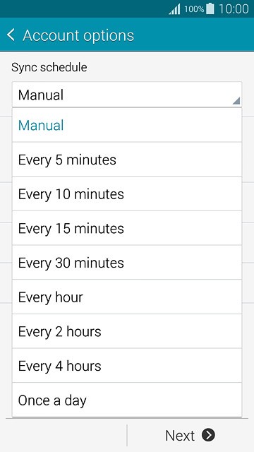 Press Manual or the required period.