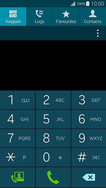 Press the menu icon.