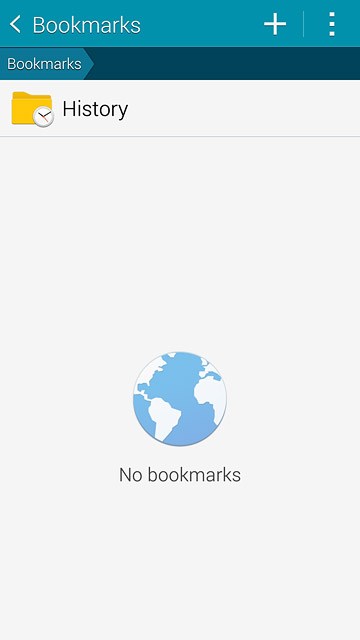 Press the add bookmark icon.