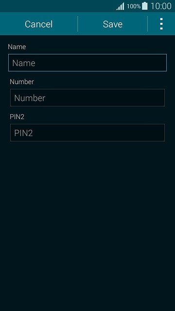 Press Name and key in the required name.