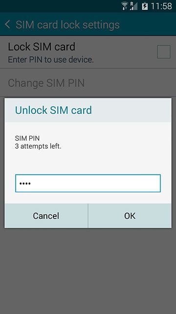 Key in your PIN and press OK.
