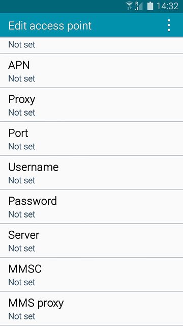 Press MMS proxy.