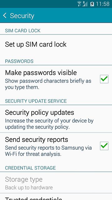 Press Set up SIM card lock.