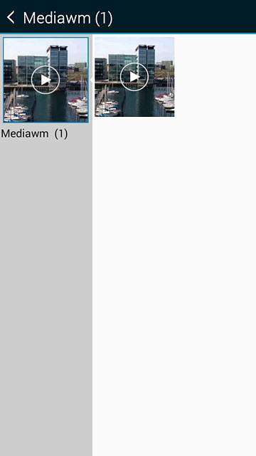 Press the required video clip.