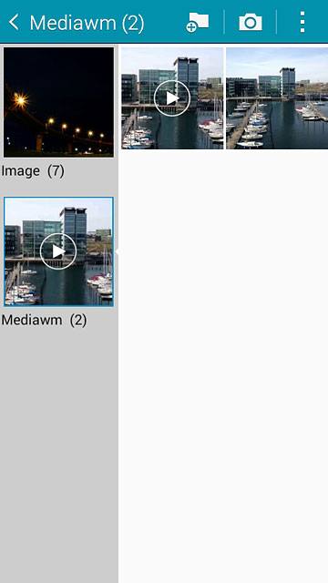 Go to the required folder.Press and hold the required file.