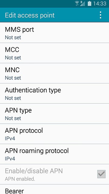 Press Authentication type.