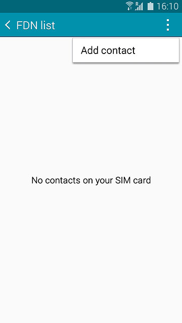 Press Add contact.Key in the required name.