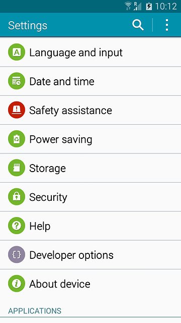 Press Language and input.