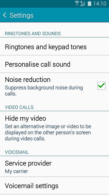 Press Voicemail settings.