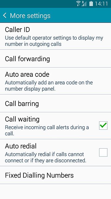 Press Call forwarding.
