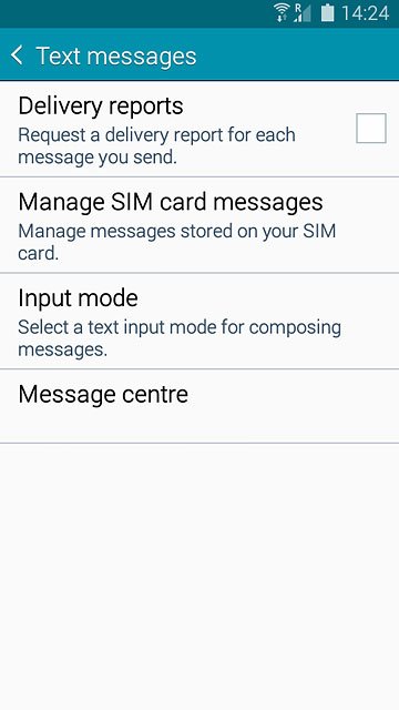 Press Message centre.