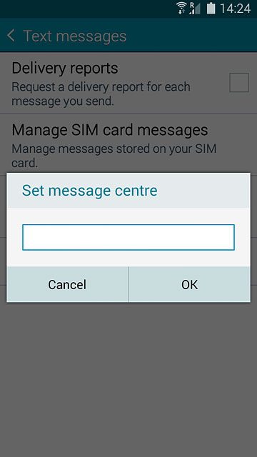 Key in +35387699989 and press OK.