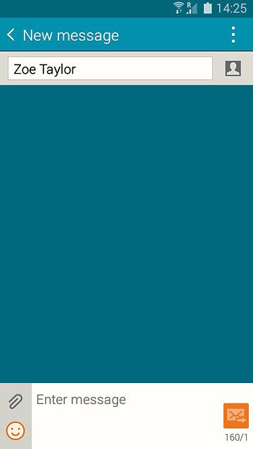 Press Enter message.Write the text for your picture message.