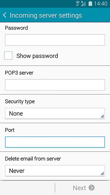 Press the field below 