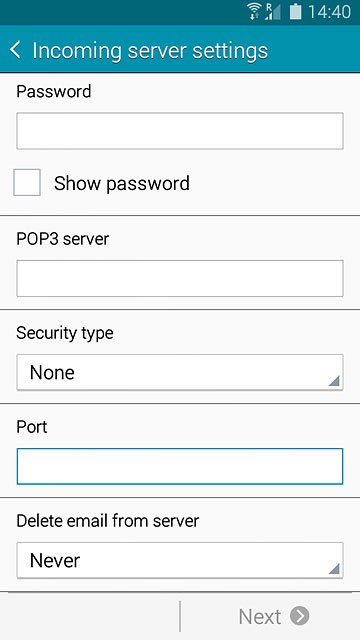 Press the drop down list below 