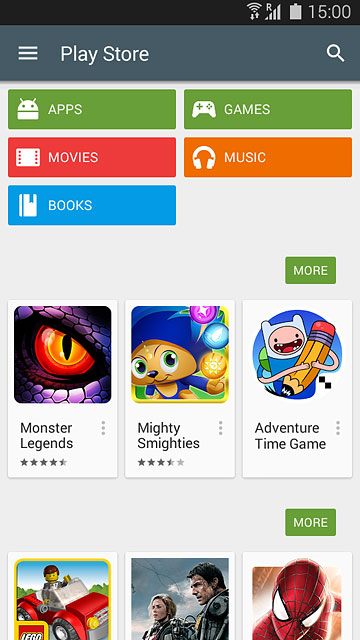 To search by name:Press the search icon.