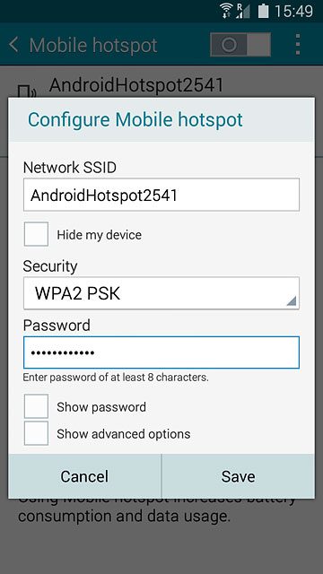Press the field below 