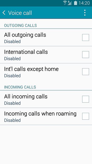 Int'l calls except home