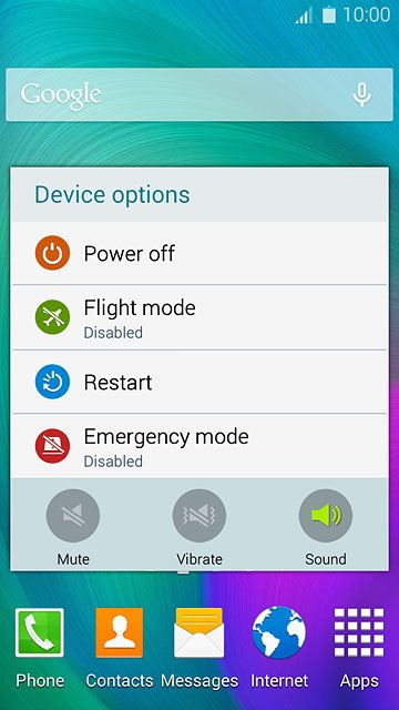 To turn on silent mode:Press Mute.