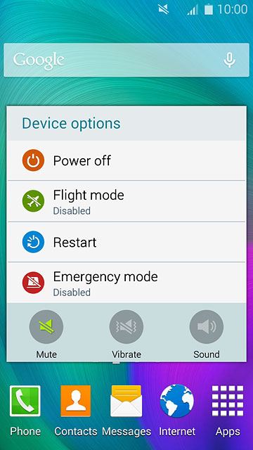 To turn off silent mode:Press Sound.