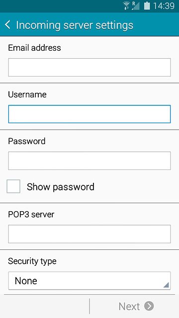 Press the field below 