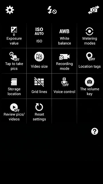 Press Location tags to turn the function on or off.